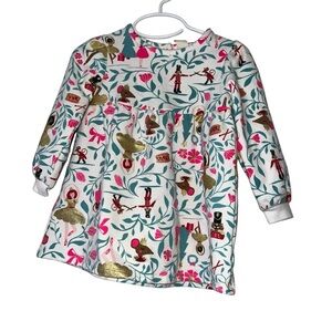 Tucker + Tate nutcracker print Dress Sz 18m blue floral